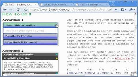 Create Vertical Accordion In Your Webpage With Free Codes