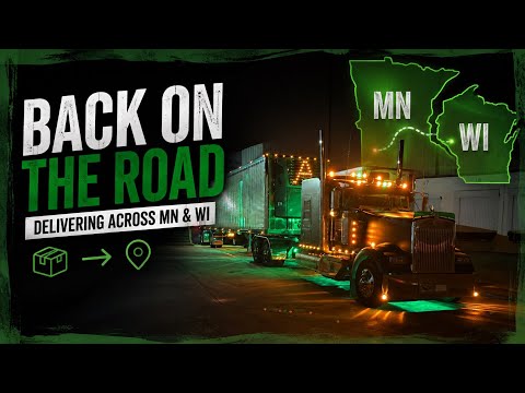 I'm Backing Pulling My Reefer Wagon! | Custom Kenworth | Midwest Run