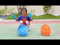 AFSHEENA BELAJAR WARNA FINGER FAMILY SONG - Learn Colors With Balloon
