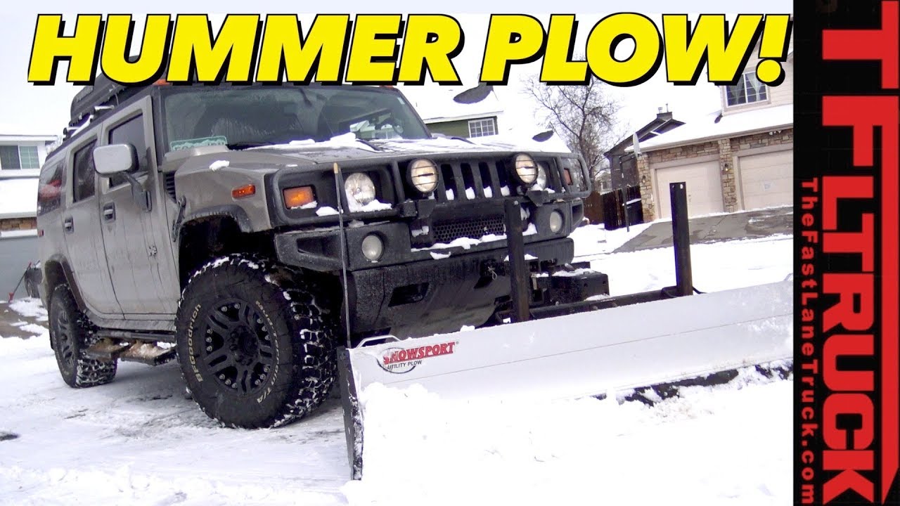autozone Does a Hummer H2 Make a Good Snow Plow Truck? We Put It To Work!