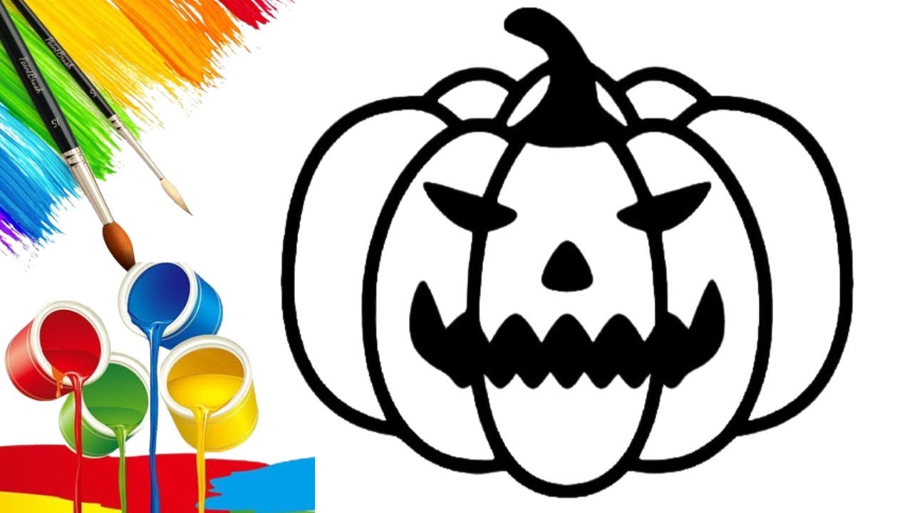 How To Draw Halloween Pumpkin Easy Step By Step YouTube Maxresdefault