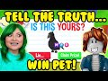 *HONESTY TEST* Can I Trust You? IF YOU'RE HONEST, YOU WIN A PET! *SHOCKING RESULTS* Adopt Me Roblox