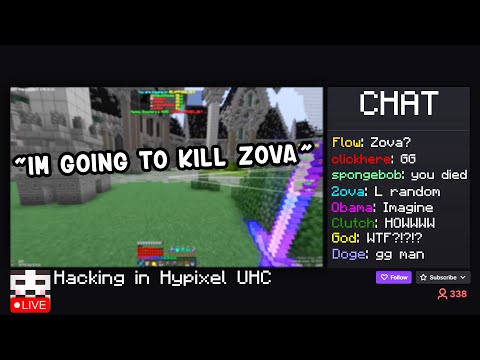 I Played UHC VS A Hacker Streamer LIVE