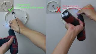 TALOYA Slim Ceiling Light-12W-installation video