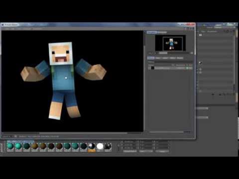 How To Make 3D Graphics In Cinema 4D (minecraft skin ...