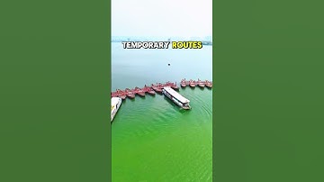 Genius Floating Bridge Made from Boats — Smart Engineering!