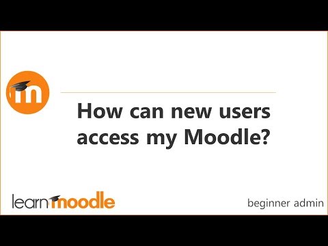 How can new users access my Moodle site?