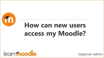 How can new users access my Moodle site?