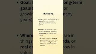 What’s the difference between saving and investing, and when should you do each?