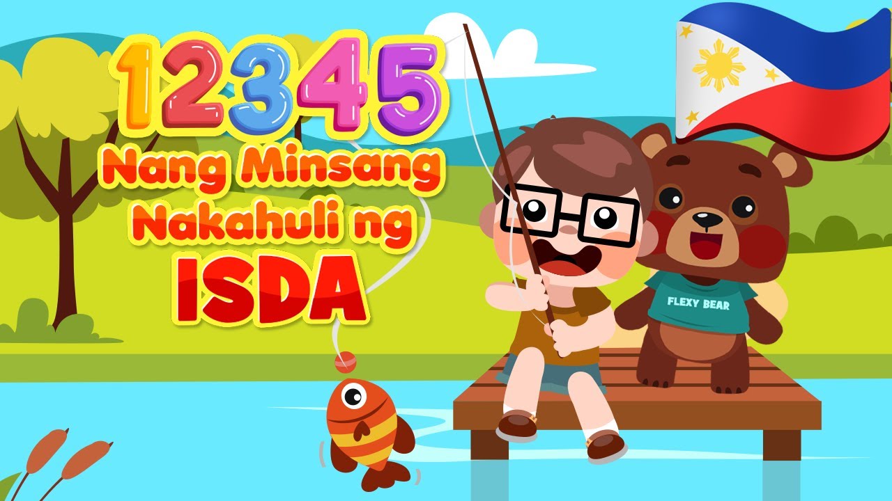 12345 Once I Caught A Fish Alive in Filipino | Philippines Kids Nursery ...