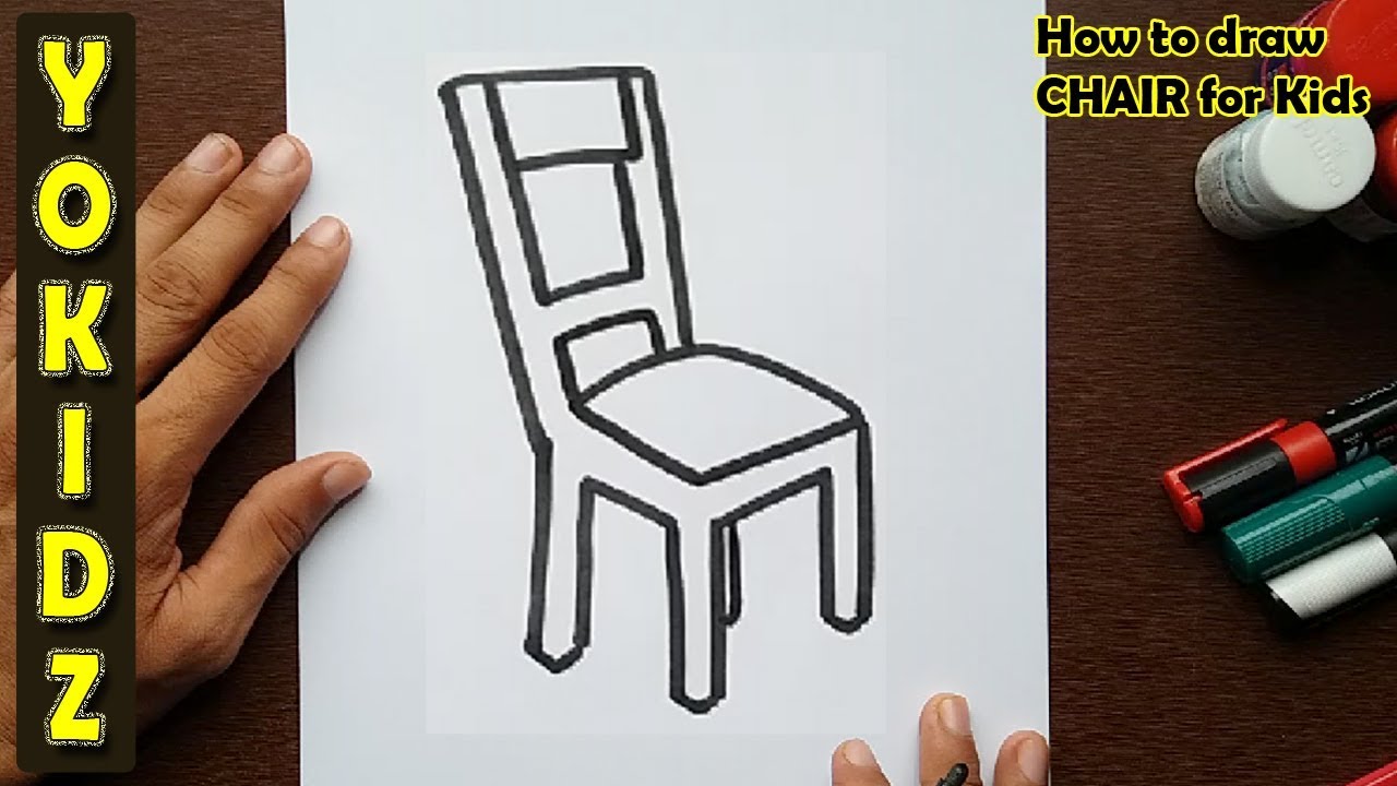 How to draw a CHAIR for kids