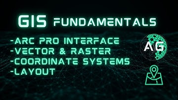 1- شرح واجهة برنامج ArcGIS Pro + الفيكتور والراستر ونظم الإحداثيات (للمبتدئين)