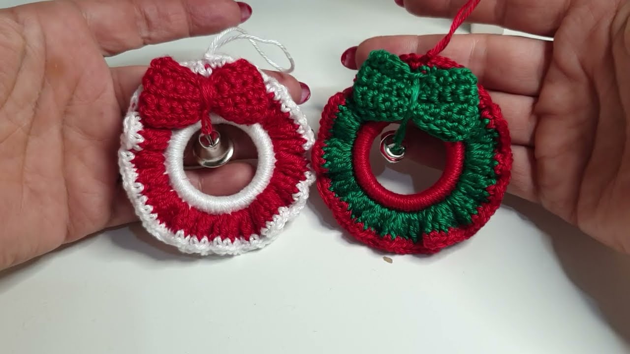 TUTORIAL:Mini Ghirlanda Natalizia all'uncinetto