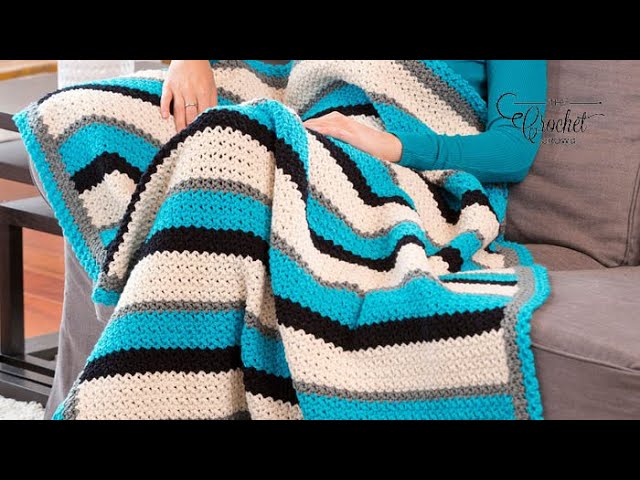 How to Crochet a Thick and Thin Wool Throw Blanket