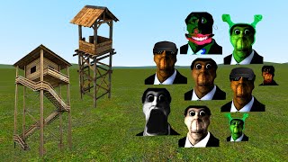 Obunga Family Vs Towers!!! (Part 5) - Garry's Mod