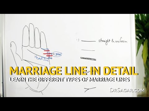 ✔ विभिन्न प्रकार की विवाह रेखाएं | हस्तरेखा और हस्तरेखा पढ़ना
