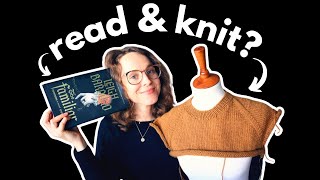 My secret to reading and knitting at the same time & a book review!