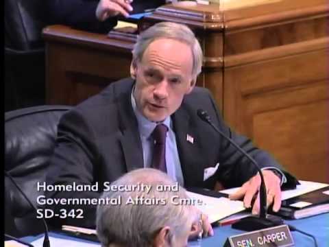 Sen. Johnson holding his first HSGAC Business Meeting as Chairman.