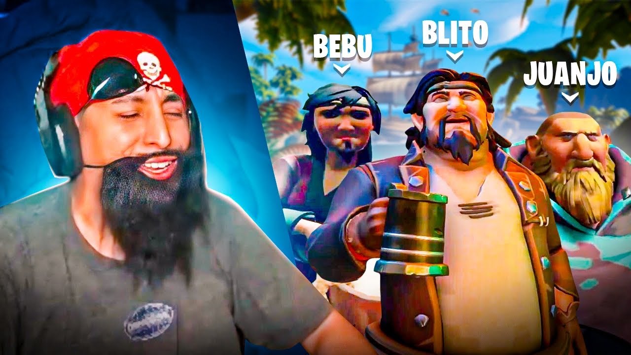 🥴Somos los PEORES PIRATAS🏴‍☠️ | Sea of Thieves con la banda