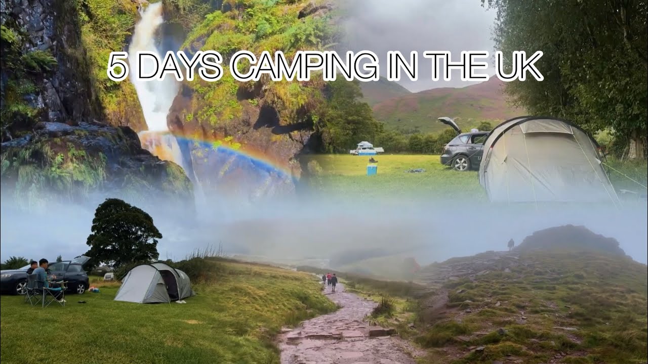 5 Days Camping in the UK 🏕️ 🇬🇧 | Brecon Beacons, Holywell (Wales 🏴󠁧󠁢󠁷󠁬󠁳󠁿) & Lake District Campsites 