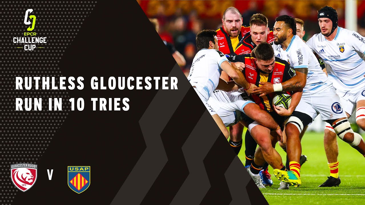 Highlights - Gloucester Rugby v USAP Round 4 Challenge Cup 2021/22