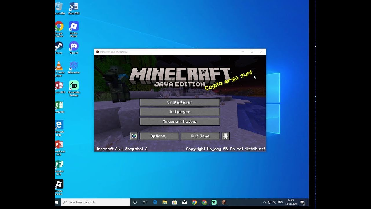 Playing minecraft survival on my survival series world