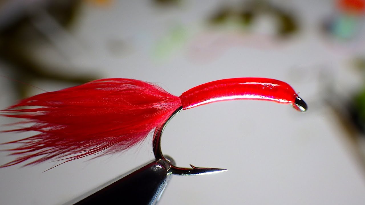 Tying a Flexi Floss Blood Worm by Davie McPhail 