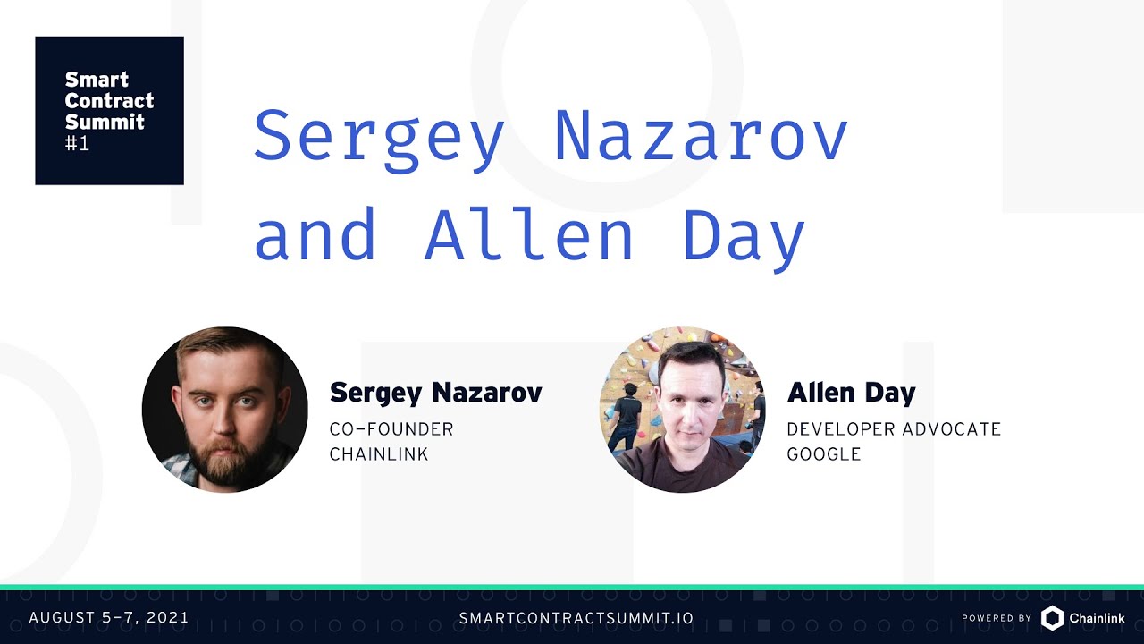 Sergey Nazarov and Allen Day: Bringing Google Cloud Datasets On-Chain