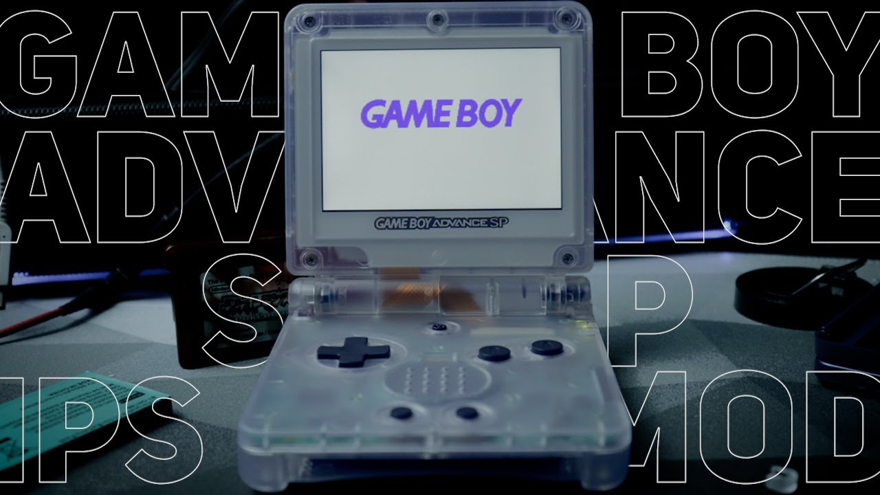 2023 Game Boy Advance SP laminated IPS drop-in screen tutorial and review  HISPEEDIDO 