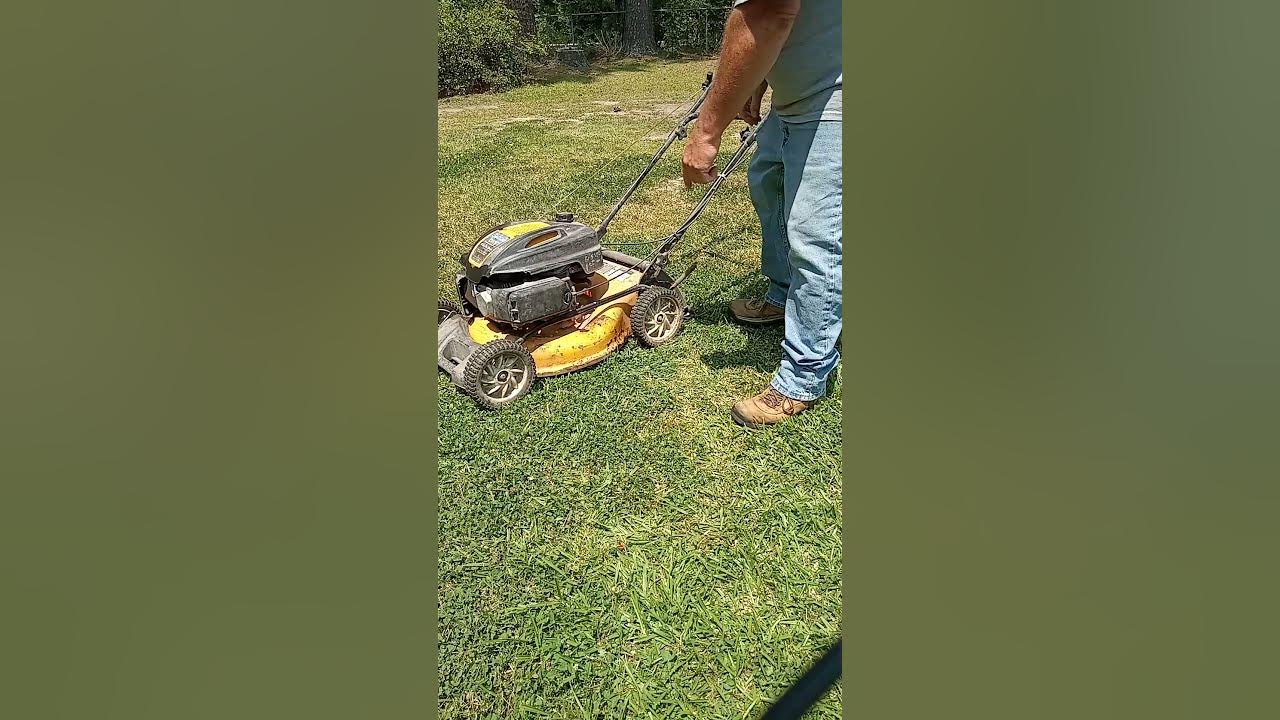 How to start a Cub Cadet push mower with a choke YouTube