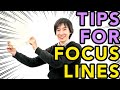 MANGA SENPAI [49] How to draw focus & speed line | How to make manga by Japanese manga-ka