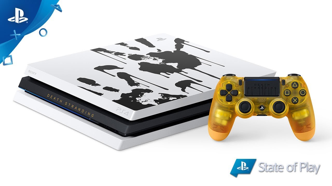 Resultado de imagem para O PACOTE DEATH STRANDING LIMITED EDITION DO PS4â„¢ PRO inclui um PS4â„¢ Pro com 1 TB e um controle sem fio DUALSHOCKÂ®4 personalizados e inspirados no jogo, alÃ©m do jogo DEATH STRANDING em Blu-ray.