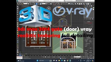 3ds max 2014 gate (door) vray realistic texturing full detailing #ritesh3dclimax #animation #interio