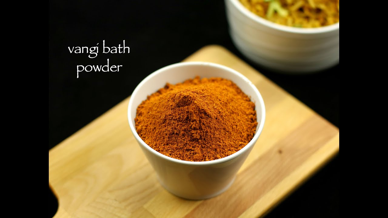 vangibhath masala powder recipe vangi bath powder recipe karnataka
