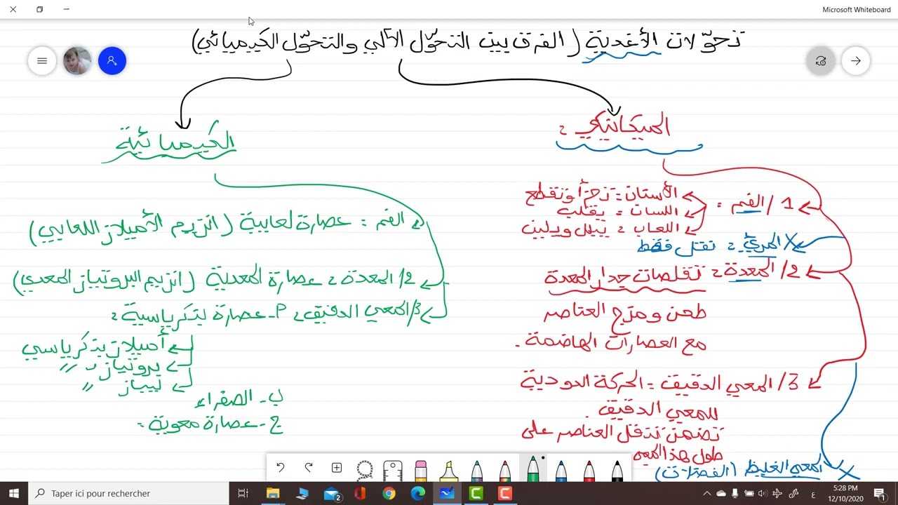 ملخص درس تحولات الأغذية في الأنبوب الهضمي التحول الآلي والتحول الكيميائي علوم طبيعية سنة 04 متوسط