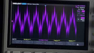 Смотрю на выходной сигнал TinySA и HackRF - осциллограммы + FFT