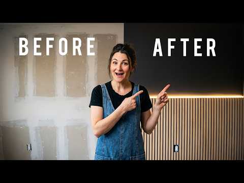 Easiest Diy Slat Wall (with Lights)!