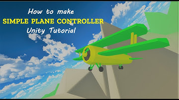 How to make Simple Plane Controller | Unity Tutorial