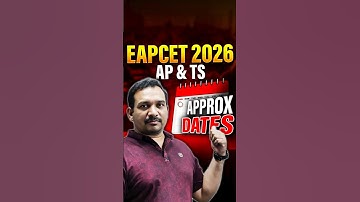 EAPCET 2026 | Important Dates You Must Know #eapcet #eapcet2026 #eapcetpreparation #shorts #kiransir