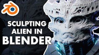 Sculpting Alien In Blender 2.8