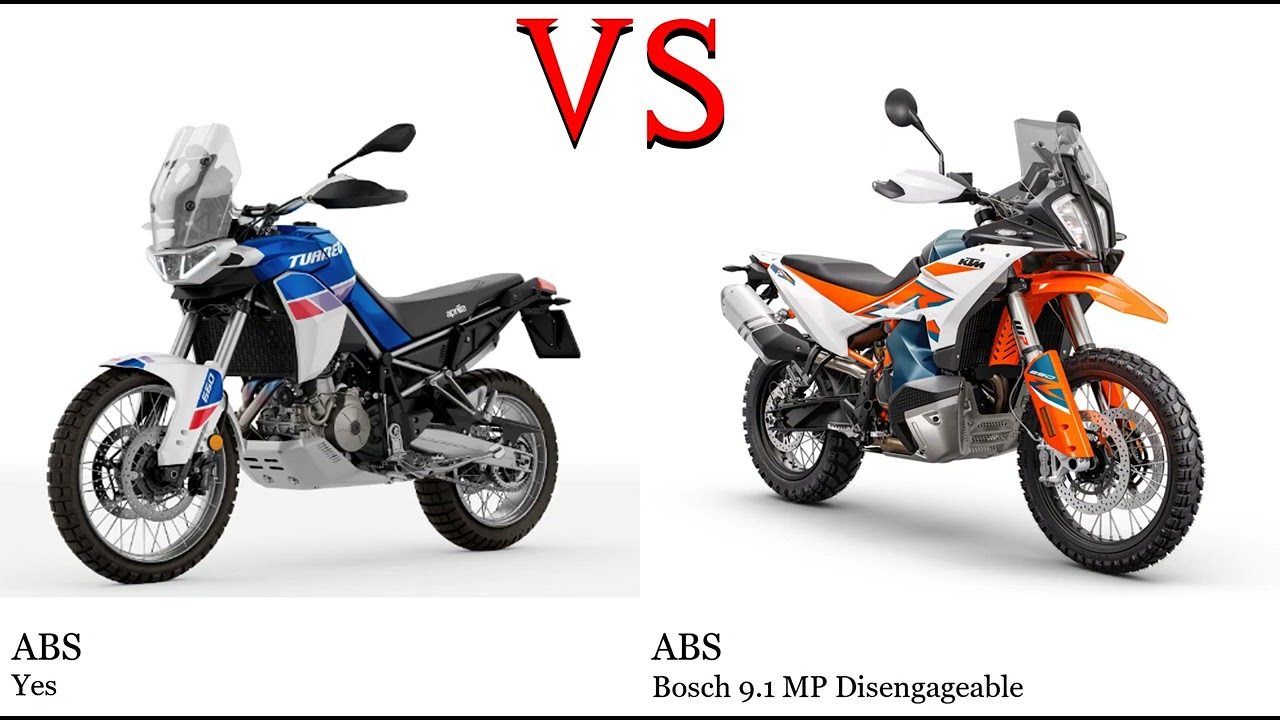 Motorrad Vergleich Aprilia Tuareg 660 2022 vs. KTM 890 Adventure R