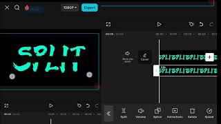 Text Animation on Capcut | Cinematic Split Text Animation (easy way)