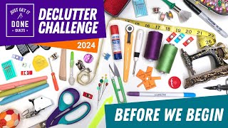 💪⏱🧽 BEFORE WE BEGIN - 2024 Declutter Challenge