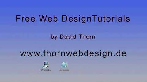 Free Web Design Tutorials