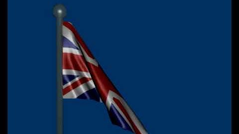 UK Flag Made in Blender 3D