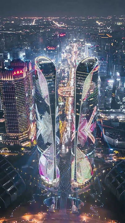 Tianfu Twin Towers, Chengdu City | #chengdu #china