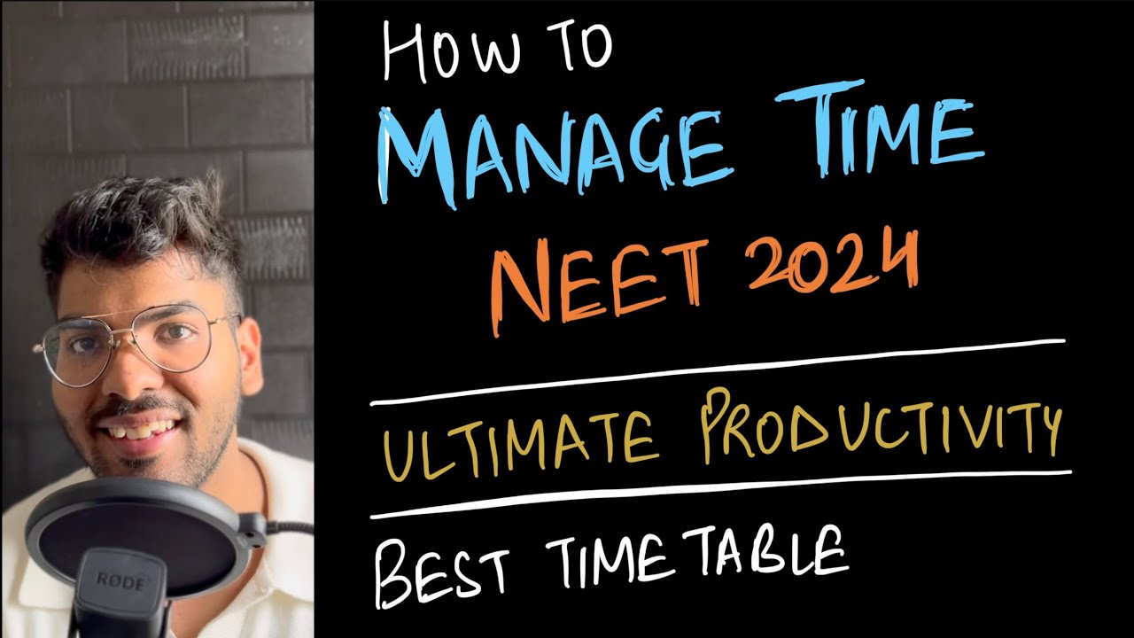 Timetables Hack How to manage time in last 2 months? Productivity hack for NEET 2024 ...
