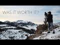 Hiking up a Mountain in 3ft of Snow in YELLOWSTONE for LANDSCAPE PHOTOGRAPHY