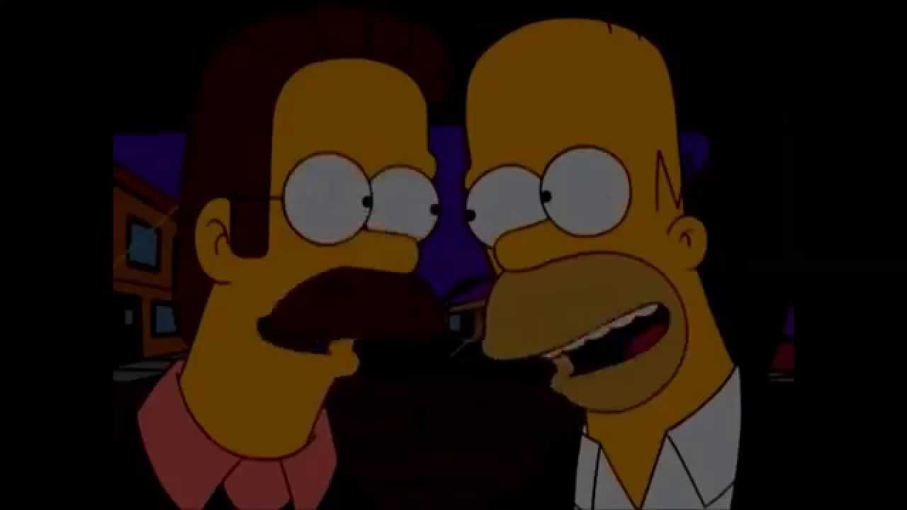 Homero y Ned cantando Dirty Deeds en ingles lost in space season 2