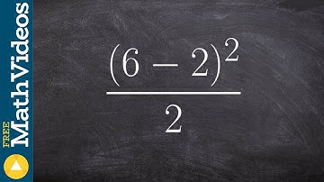 Simplifying an expressions with parenthesis ex 2, ((6 - 2)^2) / 2